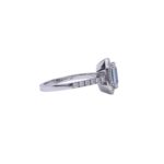 Anello Acquamarina e diamanti - immagine 2