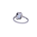 Anello Acquamarina e diamanti - immagine 3