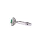 Anello kate  smeraldo colombiano e diamanti - immagine 2