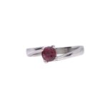 Anello D'argento 925 e rubino