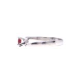 Anello D'argento 925 e rubino - immagine 3