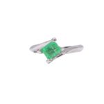 Anello D'argento 925 e Smeraldo