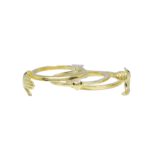 Anello Mani in fide argento dorato - immagine 2
