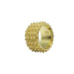 Anello Nuorese a 3 file dorato - immagine 2