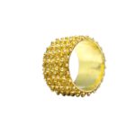Anello Nuorese a 5 file dorato - immagine 2