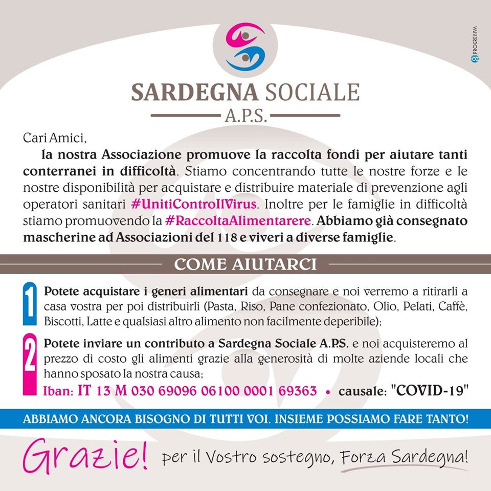 sardegna sociale intenti Una donazione "preziosa"