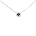 Girocollo Kate con Rubino Thailandia e diamanti