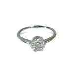 Anello magic  (6 diamanti e 1 centrale senza montatura)