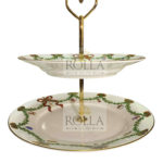 Alzata 2 piani Star Fluted Christmas