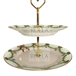 Alzata 2 piani Star Fluted Christmas