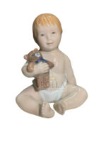 Figurine - Neonato con orsetto