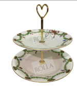 Alzata 2 piani Star Fluted Christmas - immagine 2