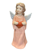 Figurine - Angelo custode rosa