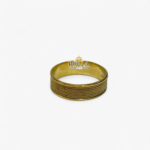Anello fede sarda con filo ritorto larga - immagine 2