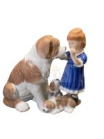 Figurine - Bimba con San Bernardo