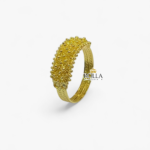 Anello fede sarda nuorese a 2 file pallini
