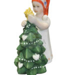 Figurine - Elsa bianca che addobba albero mini