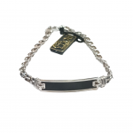Bracciale argento placca black