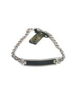 Bracciale argento placca black