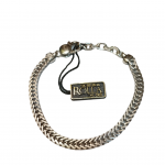 Bracciale argento maglia e catena
