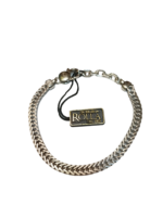 Bracciale argento maglia e catena