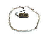 Bracciale argento placca maglia marinara