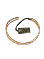 Bracciale argento dorato rigido forever - immagine 2