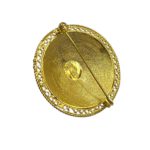Spilla bottone sardo dorato SB002 - immagine 2