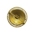 Spilla bottone sardo dorato SB001 - immagine 2