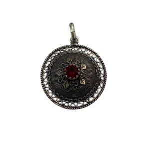 Ciondolo bottone sardo traforato medio