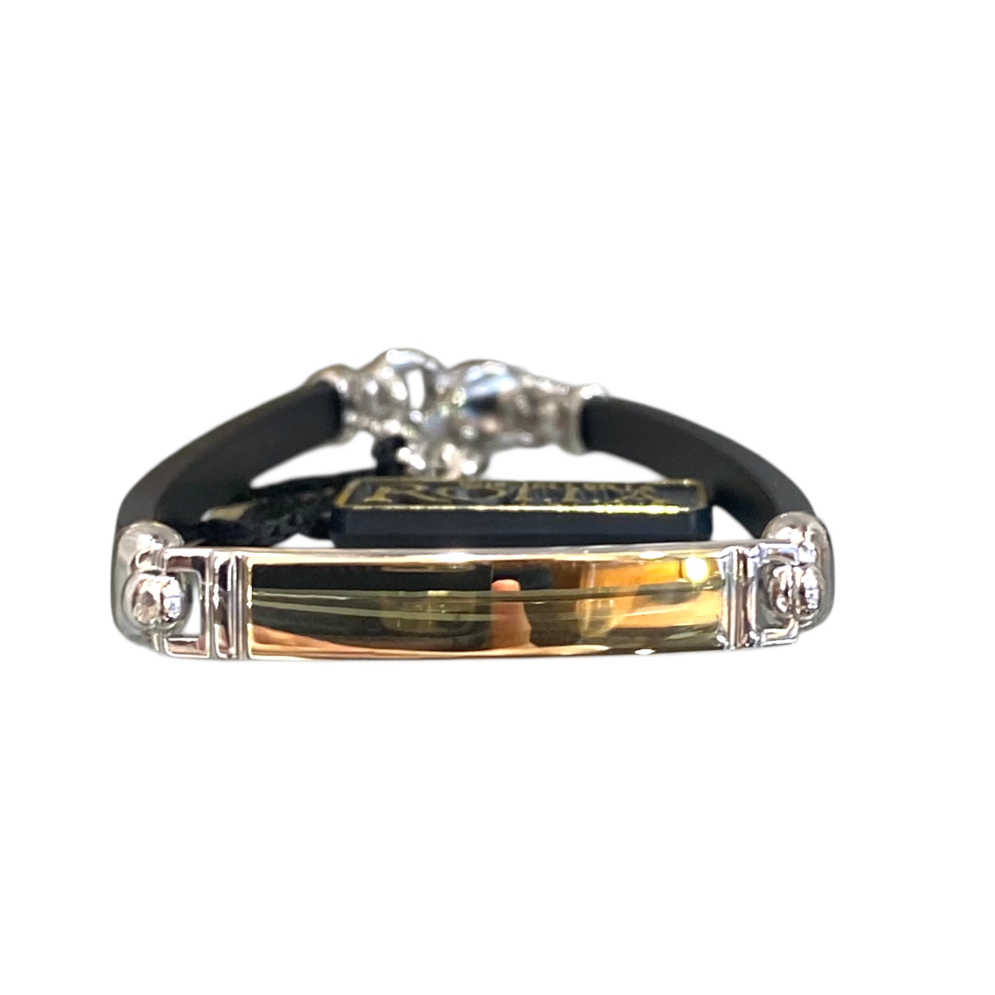 Photoroom_20260421_134855 Bracciale argento caucciu’ placca - immagine 1