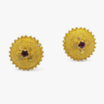 Orecchini bottone sardo farfallina OB1002