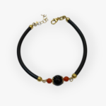 Bracciale caucciu' su coccu - immagine 2