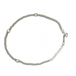 Bracciale argento circle stone