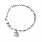 Bracciale argento con mela