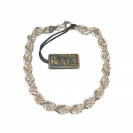 Bracciale argento maglia torchon
