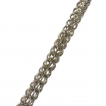 Bracciale argento maglia bizantina round