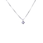 Girocollo diamante punto luce Ct 0.01