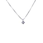 Girocollo diamante punto luce Ct 0.02