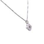 Girocollo diamante punto luce Ct 0.03 - immagine 3