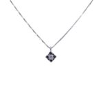Girocollo diamante punto luce Ct 0.04