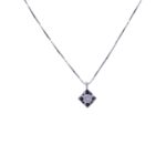 Girocollo diamante punto luce Ct 0.06