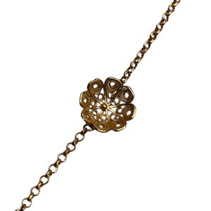 Bracciale con fiore sardo