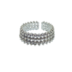 Anello fascia stretta a pallini 3 giri