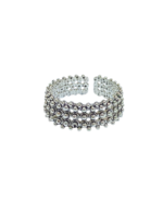 Anello fascia stretta a pallini 3 giri