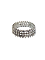 Anello fascia stretta a pallini 3 giri - immagine 2