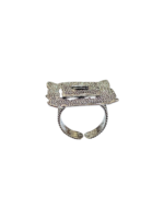 Anello quadrato doppio Ylenia - immagine 3