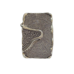 Anello corbula granum rettangolare Ylenia