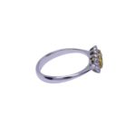 Anello Kate Zaffiro Giallo Ceylon e Diamanti - immagine 2