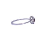 Anello  Kate rubino a e dianmanti - immagine 2